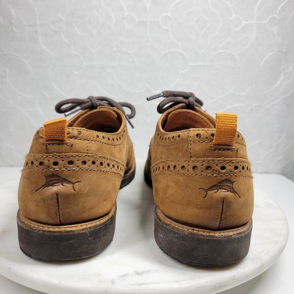 Tommy Bahama Elliott Wingtip Shoes Mens 13 Brown Leather Lace Up Dress Footwear main image 14